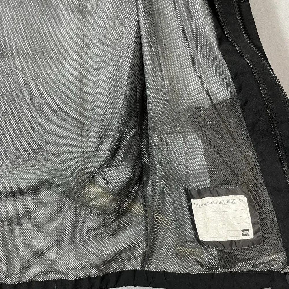 North Face Hyvent Jacket Boys XL 18/20 Black, Mesh Lined, Hood, Full Zip‎ 3 In 1